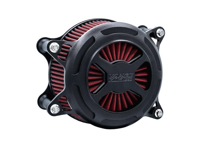 High-performance motorcycle air filter for Revelry Motorcycles, enhancing engine airflow and power.