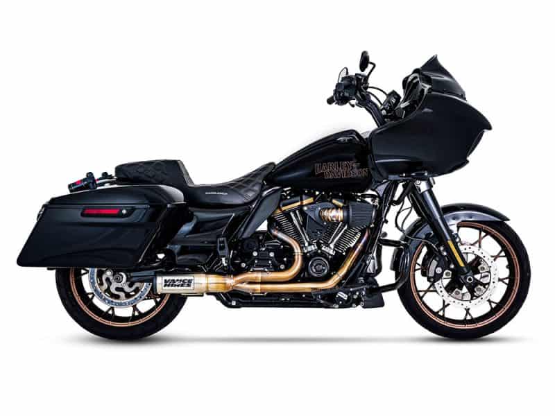 High-performance black Harley-Davidson touring motorcycle from Revelry Cycles in Australia.