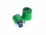 Green motorcycle suspension bushings for Revelry Motorcycles brands.