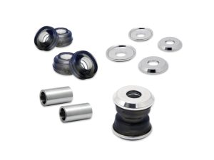 Small motorcycle suspension bushings and washers for Revelry Motorcycles.
