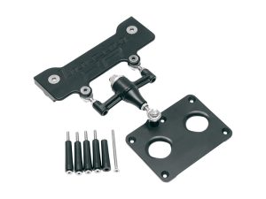 Revelry Motorcycle clutch reservoir mounting kit with hardware for custom Harley-Davidson builds.