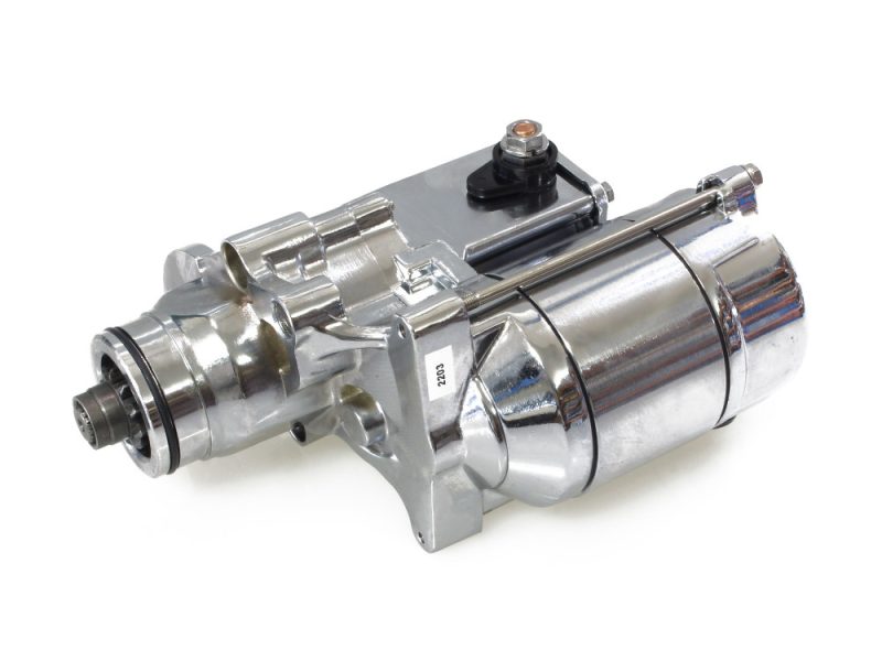 1.4kw Starter Motor - Chrome. Fits Softail 2007-2017 High-performance motorcycle starter motor for Revelry Motorcycles Australia.