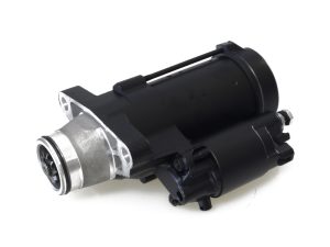 High-performance motorcycle starter motor for Revelry Motorcycles, Australian motorcycle parts.