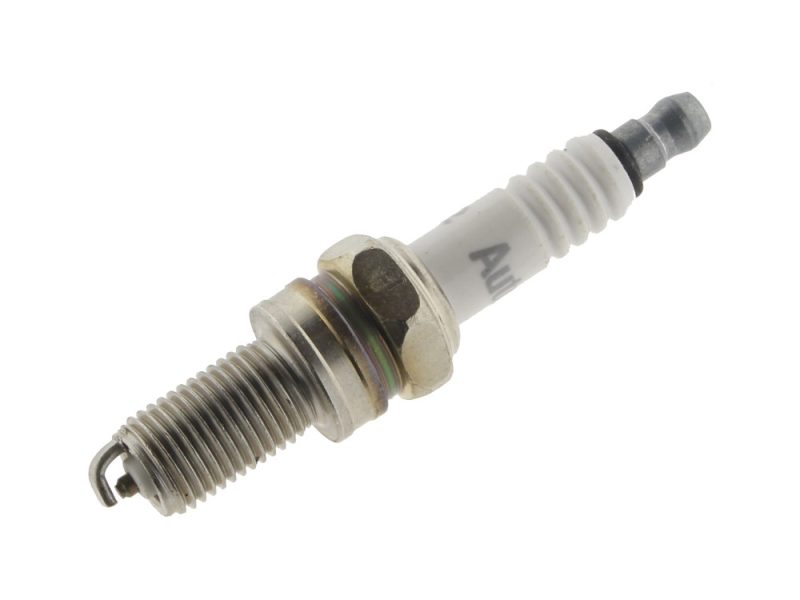 Spark plug for motorcycle engine, automotive part for motorcycle maintenance and repairs.