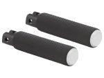 High-quality black motorcycle handlebar grips for Revelry Motorcycles enthusiasts.