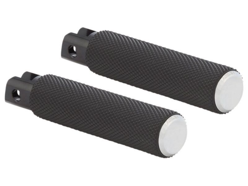 High-quality black motorcycle handlebar grips for Revelry Motorcycles enthusiasts.