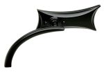 Black motorcycle handlebar with sleek design for Revelry Motorcycles.