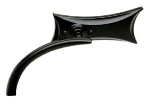 Black motorcycle handlebar with sleek design for Revelry Motorcycles.