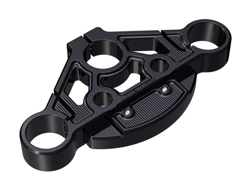 Method Top Triple Tree - Black. Fits Road Glide 2015-2023 High-performance motorcycle triple clamp for precision handling and control.