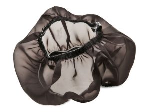 Reflective motorcycle seat cover, black protective seat cover for motorcyclists on Revelry Cycles.