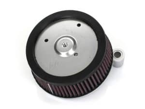 High-performance motorcycle air filter for Revelry Motorcycles, enhances engine airflow and efficiency.