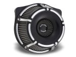 High-performance motorcycle air intake filter for Revelry Motorcycles, durable and designed for optimal airflow.