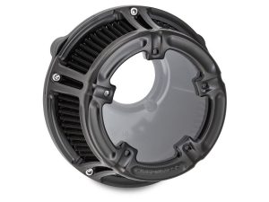 High-performance motorcycle air filter, designed for optimal airflow and engine protection.