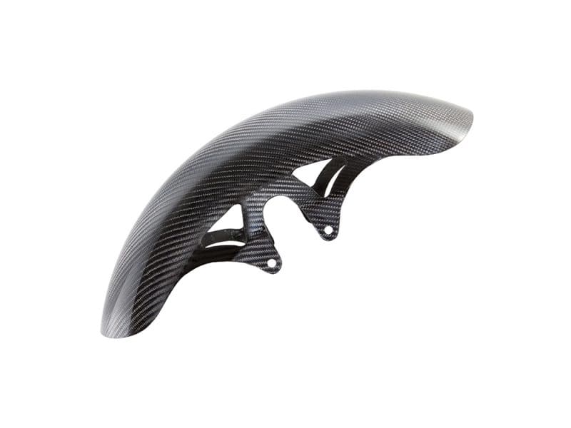 Carbon fibre motorcycle front fender for Revelry Motorcycles.