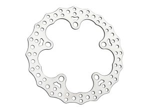 Aluminium bicycle disc brake rotor for mountain biking and cycling.