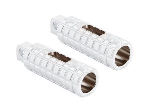 Aluminium motorcycle footpeg pegs for Revelry motorcycles, durable and lightweight.