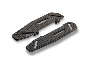 SpeedLiner Front Floorboards - Black. Fits Touring 1980up, FL Softail 1986-2017 & Dyna Switchback 2012-2016