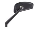 Black motorcycle mirror for bikes, Revelry Motorcycles Australia, premium quality, sleek design.