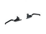 High-quality black motorcycle brake and clutch levers for Revelry Motorcycles.