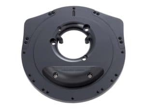 High-performance motorcycle clutch hub for Revelry Cycles custom bikes.