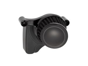 High-performance motorcycle air intake filter for optimal engine airflow and power.