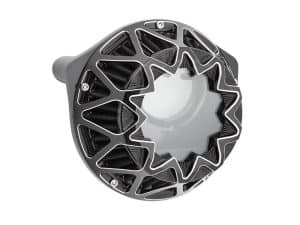 High-performance motorcycle wheel cover with modern design for Revelry Motorcycles.