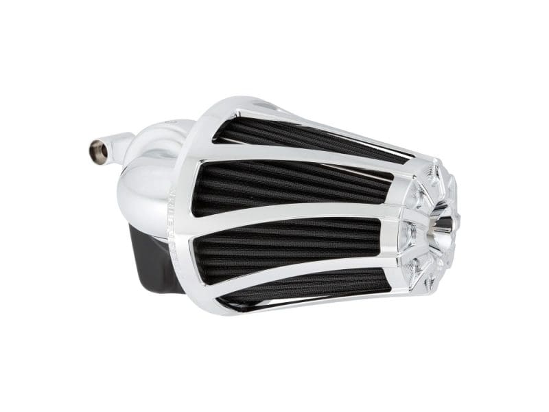 High-performance motorcycle exhaust system with chrome finish and sleek design for revelry motorcycles enthusiasts.