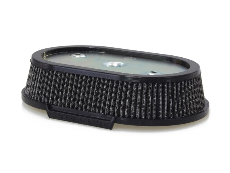 High-performance motorcycle air filter for Revelry Motorcycles, enhanced airflow and engine protection.
