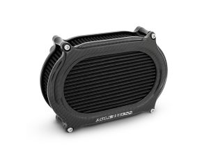 High-performance motorcycle radiator cooling system for Revelry motorcycles.