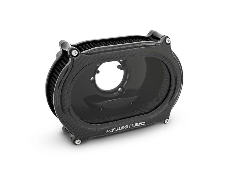 High-performance motorcycle carbon fibre clutch cover for Revelry Motorcycles.