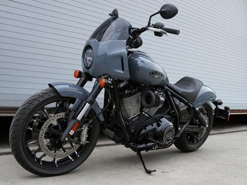 Vast motorcycle with custom paint and chrome details, perfect for Harley Davidson enthusiasts.