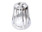 Polished metal motorcycle part from Revelry Motorcycles.