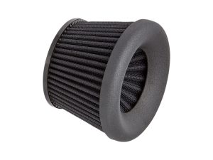High-performance motorcycle air filter for Revelry Motorcycles.