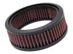 High-performance motorcycle air filter for Revelry Motorcycles, enhancing engine airflow and efficiency.