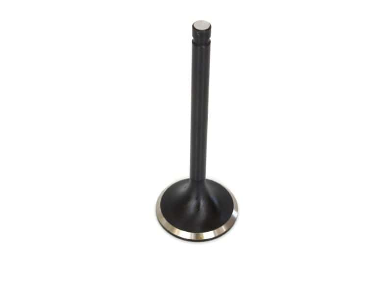 Aluminium motorcycle valve with black finish, suitable for custom motorcycle builds.