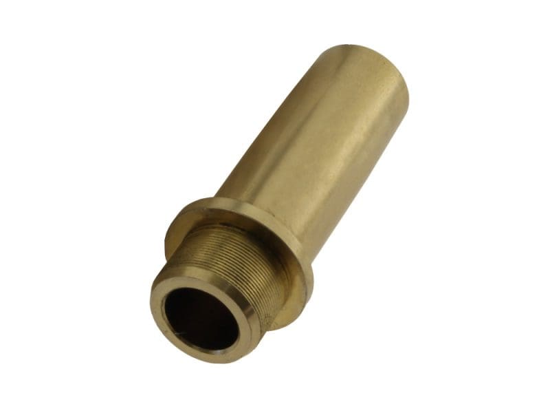 Brass motorcycle shock absorber part for Revelry Motorcycles, premium quality and durability.