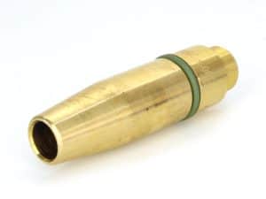 Precision motorcycle part with brass finish for motorcycle maintenance and repairs.