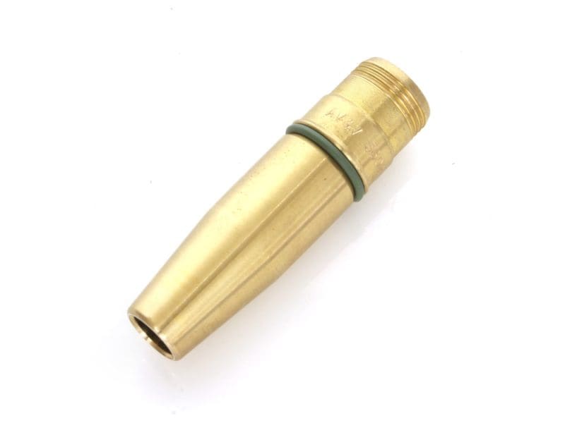 Oversize H/Duty Intake Valve Guide. Fits Big Twin 1984-2004 & Sportster 1986-2003. +.002in. Outside Diameter. Brass motorcycle cylinder for vintage engine rebuilds.