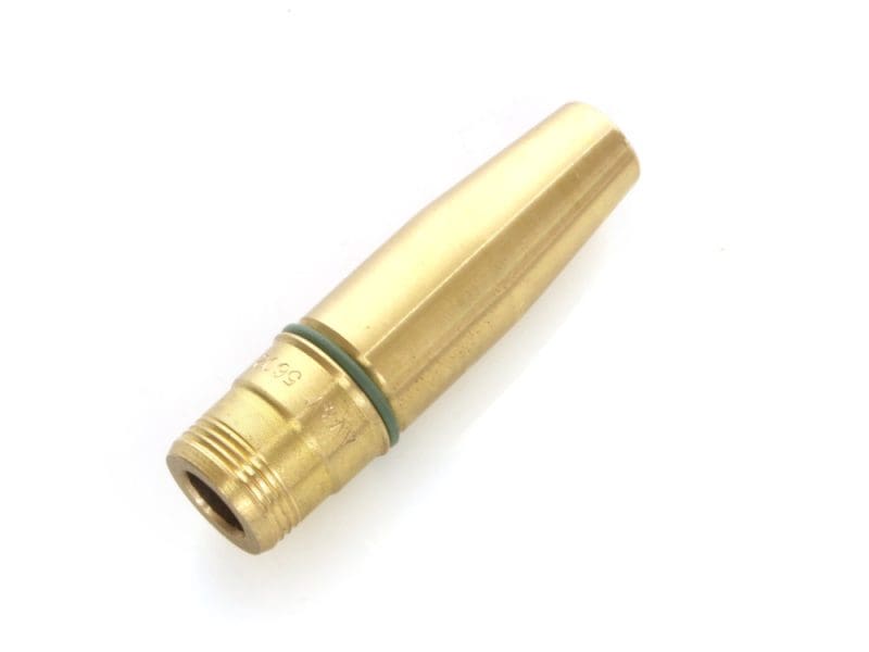 Brass motorcycle exhaust valve component for Revelry Motorcycles rides.