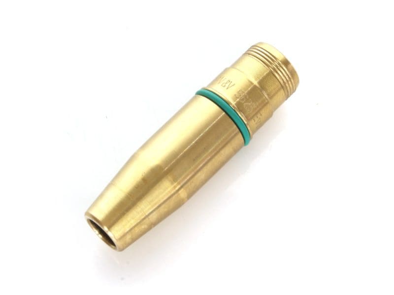 Oversize H/Duty Intake Valve Guide. Fits Big Twin 1984-2004 & Sportster 1986-2003. +.025in. Outside Diameter. Brass motorcycle valve core for custom bikes and repair parts.