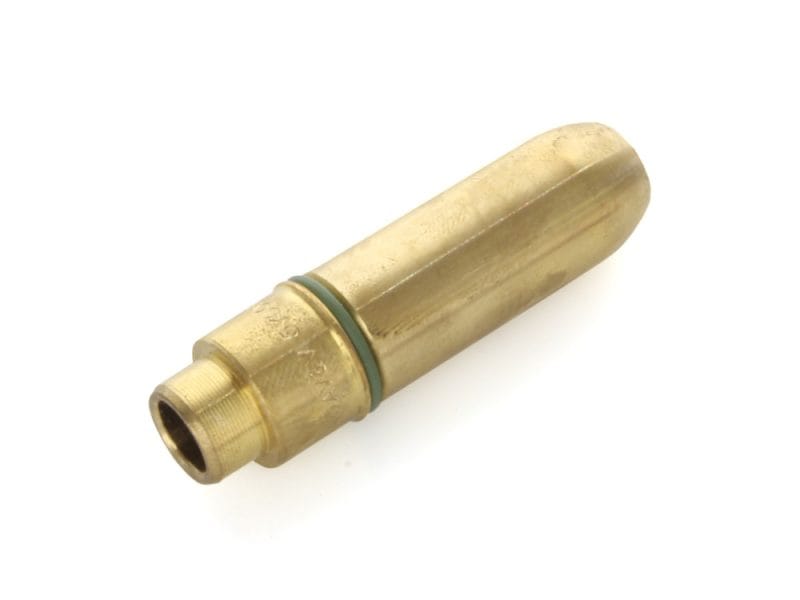Brass motorcycle spark plug insert for Harley Davidson bikes.
