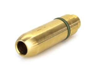 Bronze motorcycle engine part, precision-machined component for Revelry Motorcycles.