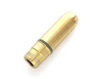 High-performance motorcycle suspension component, brass finish, durable design.