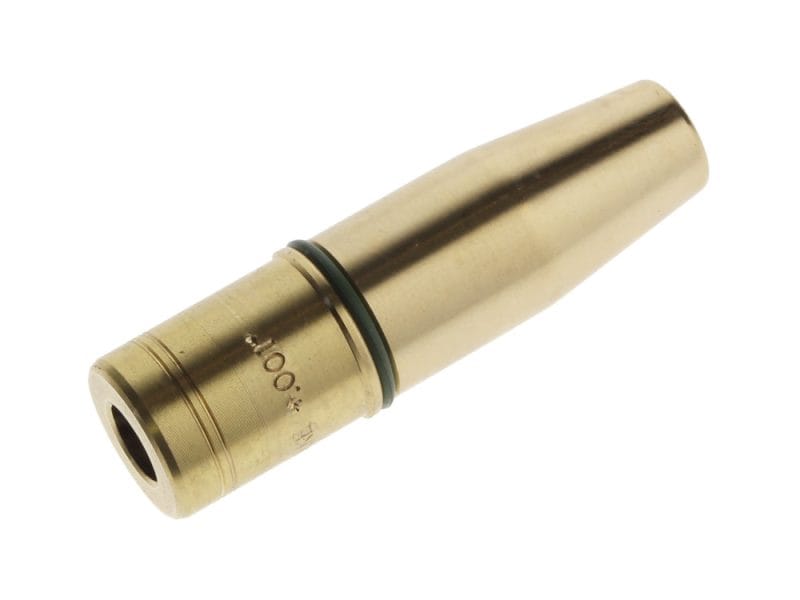 Precision motorcycle steering stem bearing for Revelry Motorcycles, durable gold finish.