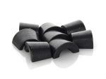 Black rubber motorcycle bumpers for Revelry Motors, durable and high-quality motorcycle accessories.