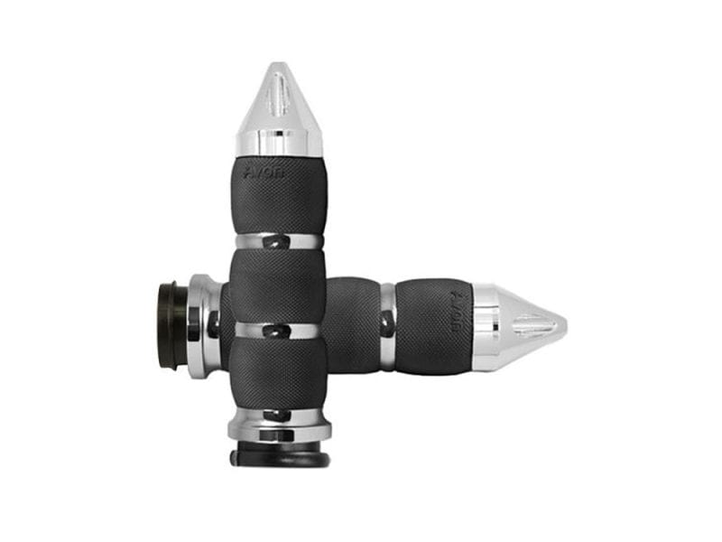 High-performance motorcycle handlebar grips with ergonomic design and premium materials for Revelry Motorcycles enthusiasts.