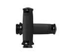 Ergonomic black motorcycle handlebar grips for Revelry Motorcycles.