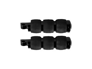 Black Motorcycle Foot Pegs for Harley Davidson and Cruiser Bikes.