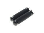 Ergonomic black motorcycle handlebar grips for Revelry Motorcycles.