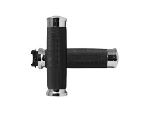 Black motorcycle handlebar grips for Revelry Motorcycles.